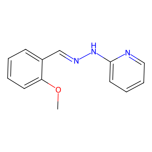 2-Methoxybenzaldehyde pyridin-2-ylhydrazone structure