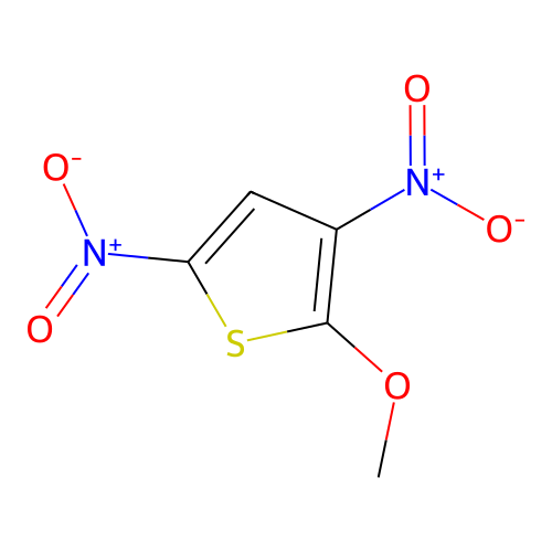 2-Methoxy-3,5-dinitrothiophene structure