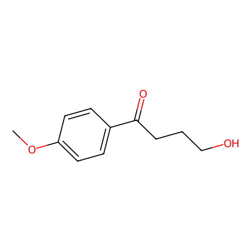 4-Hydroxy-1-(4-methoxyphenyl)butan-1-one structure