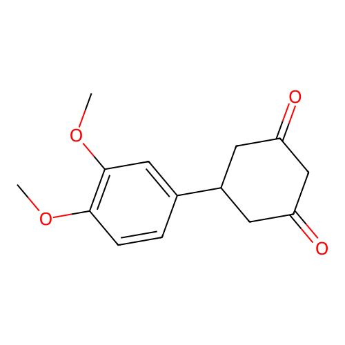 5-(3,4-Dimethoxyphenyl)cyclohexane-1,3-dione structure