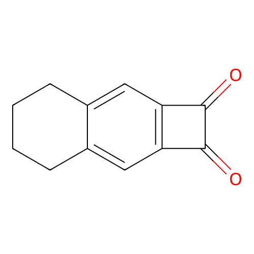4,5,6,7-Tetrahydrocyclobuta[b]naphthalene-1,2-dione structure