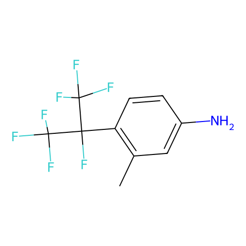 3-Methyl-4-[1,2,2,2-tetrafluoro-1-(trifluoromethyl)ethyl]benzenamine structure