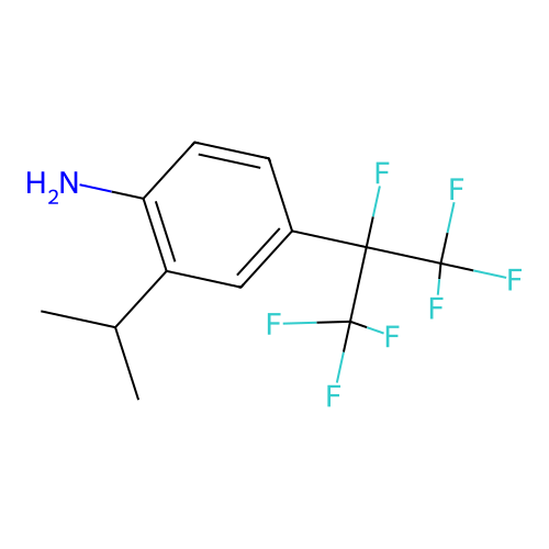 4-(1,1,1,2,3,3,3-Heptafluoropropan-2-yl)-2-(propan-2-yl)aniline structure
