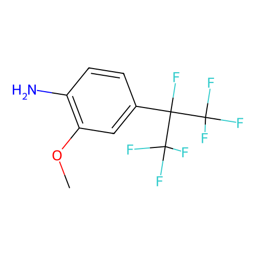 4-(1,1,1,2,3,3,3-Heptafluoropropan-2-yl)-2-methoxyaniline structure