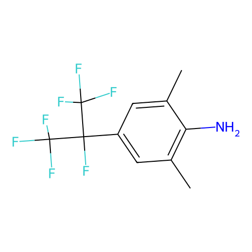4-(1,1,1,2,3,3,3-Heptafluoropropan-2-yl)-2,6-dimethylaniline structure