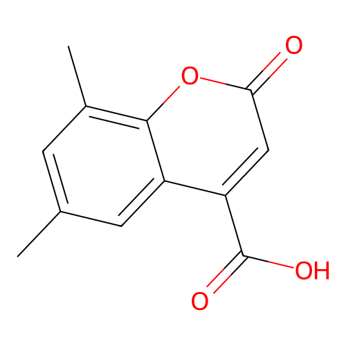 6,8-二甲基-2-氧代-2H-色烯-4-甲酸 structure