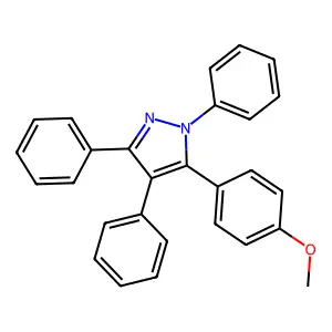 5-(4-Methoxyphenyl)-1,3,4-triphenyl-1h-pyrazole structure