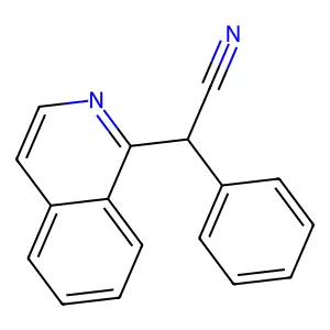 2-异喹啉-1-基-2-苯基乙腈 structure