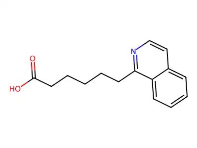 6-Isoquinolylhexanoic acid structure