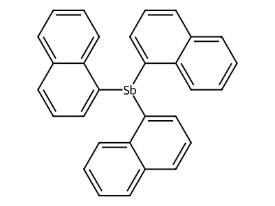 Tris(1-naphthyl)antimony structure