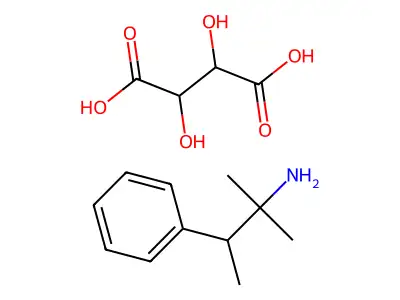 alpha,alpha,beta-Trimethylphenethylammonium (R-(R*,R*))-hydrogen tartrate structure