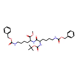 L-Lysine,N2-[(1,1-dimethylethoxy)carbonyl]-N6-[(phenylmethoxy)carbonyl]-L-lysyl-N6-[(phenylmethoxy)carbonyl]-,methyl ester structure