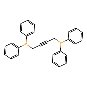 Phosphine, 2-butyne-1,4-diylbis(diphenyl- structure
