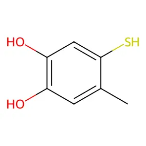 Pyrocatechol, 4-mercapto-5-methyl- structure