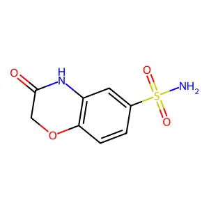 3-Oxo-3,4-dihydro-2H-benzo[1,4]oxazine-6-sulfonic acid amide structure
