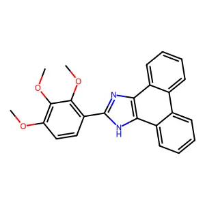 2-(2,3,4-trimethoxyphenyl)-1H-phenanthro[9,10-d]imidazole structure