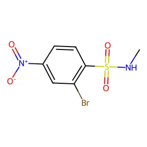 2-Bromo-N-methyl-4-nitrobenzenesulfonamide structure