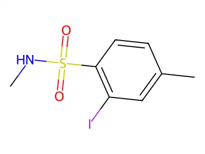 Benzenesulfonamide, 2-iodo-N,4-dimethyl- structure
