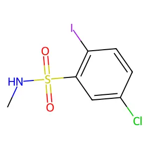 5-Chloro-2-iodo-N-methylbenzenesulfonamide structure