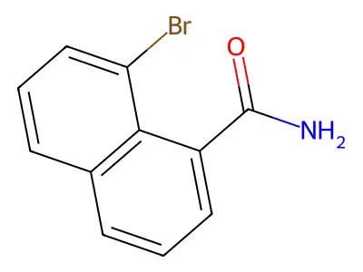8-Bromo-1-naphthamide structure