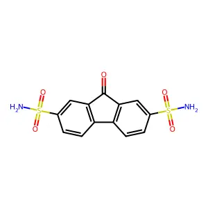 9-Oxo-9H-fluorene-2,7-disulfonamide structure