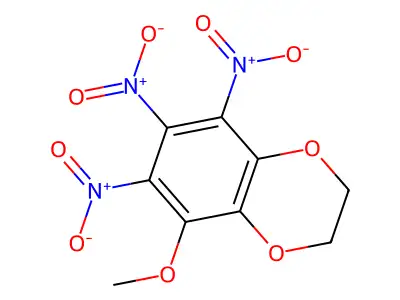 5-Methoxy-6,7,8-trinitro-2,3-dihydro-1,4-benzodioxine structure