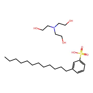 十二烷基苯磺酸三乙醇胺盐 structure