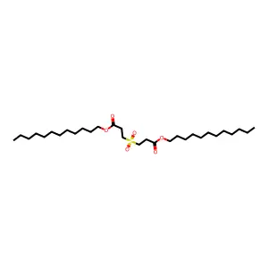 Propanoic acid, 3,3'-sulfonylbis-, didodecyl ester structure