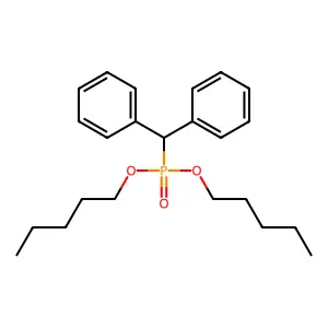 [Dipentoxyphosphoryl(phenyl)methyl]benzene structure