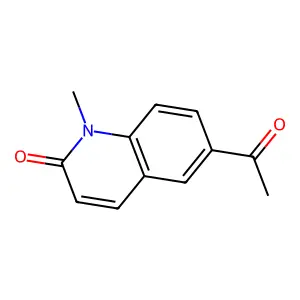 6-Acetyl-1-methyl-2(1H)-quinolinone structure