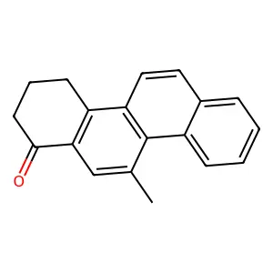 Chrysen-1-one, 1,2,3,4-tetrahydro-11-methyl- structure