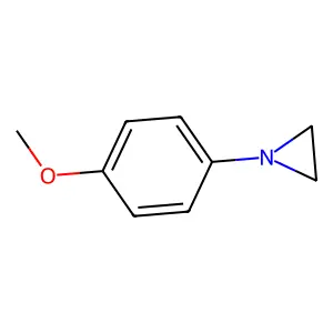 N-(p-Methoxyphenyl)aziridine structure