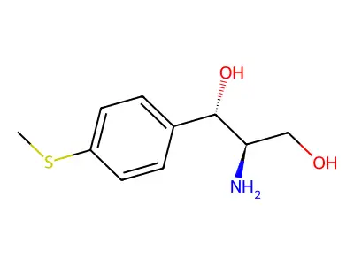 rel-(1R,2S)-2-Amino-1-[4-(methylthio)phenyl]-1,3-propanediol structure