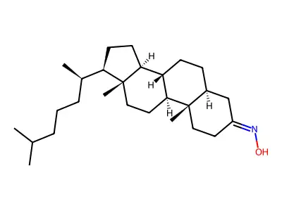 5a-Cholestan-3-one oxime structure