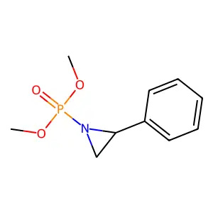 1-dimethoxyphosphoryl-2-phenylaziridine structure