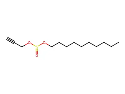 Decyl prop-2-ynyl sulfite structure
