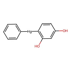 Mercury, (dihydroxyphenyl)phenyl- structure
