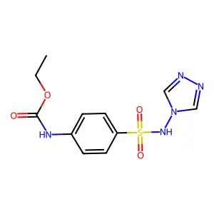 Ethyl (4-(N-(4H-1,2,4-triazol-4-yl)sulfamoyl)phenyl)carbamate structure