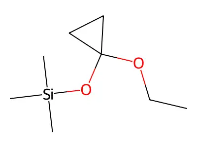 (1-Ethoxycyclopropoxy)trimethylsilane structure