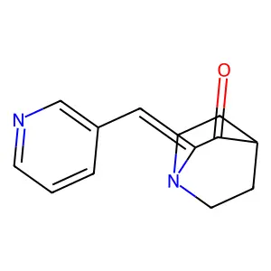 2-(Pyridin-3-ylmethylidene)-1-azabicyclo[2.2.2]octan-3-one structure