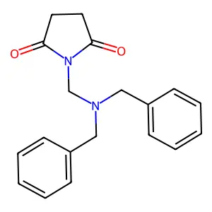 1-[(Dibenzylamino)methyl]pyrrolidine-2,5-dione structure