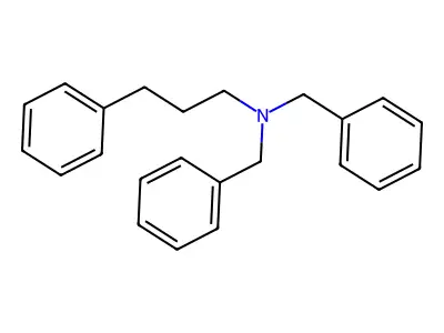 N,N-dibenzyl-3-phenylpropan-1-amine structure
