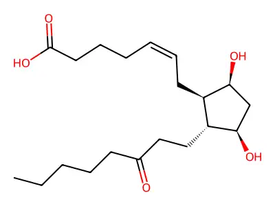 11β,13,14-二氢-15-酮基前列腺素F2α structure