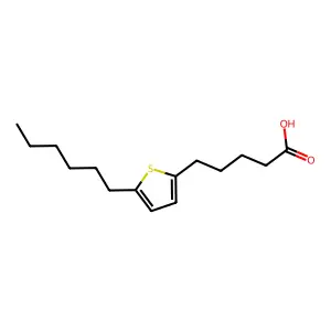 5-(5-Hexyl-2-thienyl)pentanoic acid structure