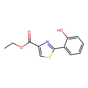 Phenol, 2-(4-ethoxycarbonylthiazol-2-yl)- structure
