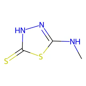 1,3,4-Thiadiazole-2(3H)-thione, 5-(methylamino)- structure
