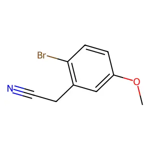 2-(2-溴-5-甲氧基苯基)乙腈 structure