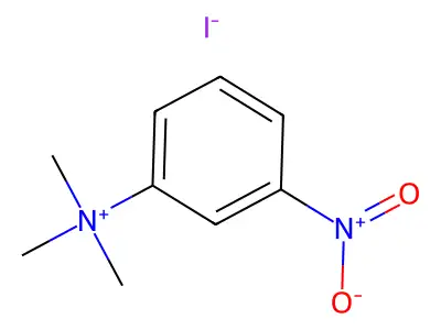 3-Nitrophenyltrimethylammonium iodide structure