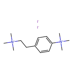 Ammonium, (p-(trimethylammonio)phenethyl)trimethyl-, diiodide structure