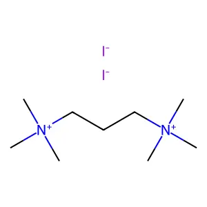 三亚甲基双三甲基二碘化铵 structure